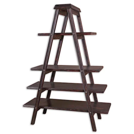 Shogun Transitional Ladder Style Etagere